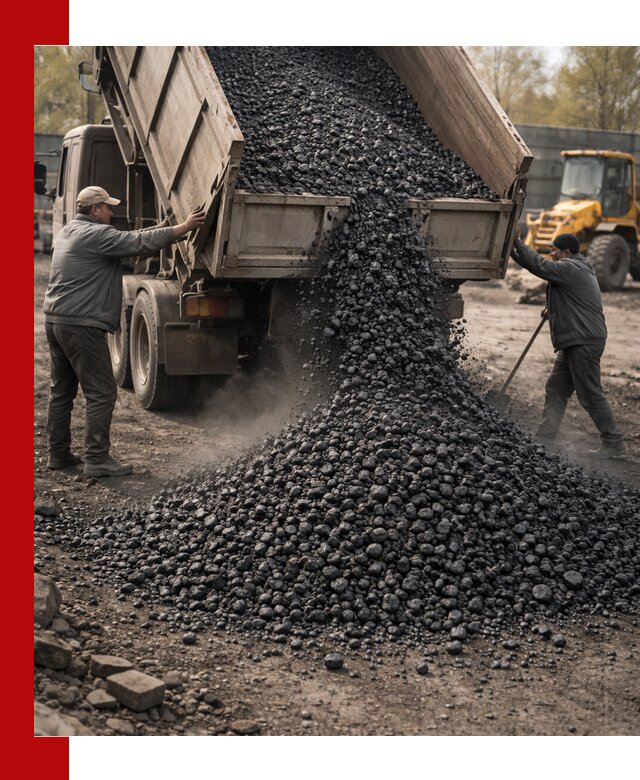 Доставка угля семечка самосвалами в Вятских Поляне