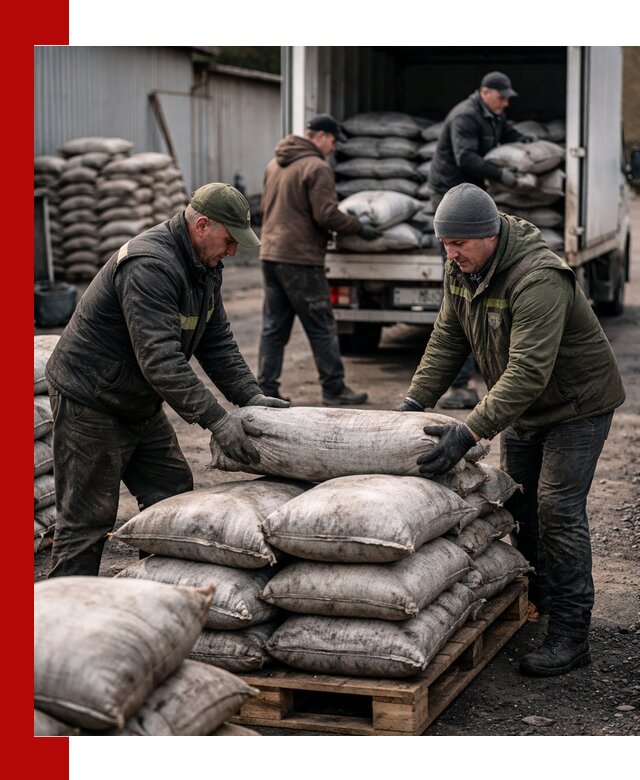 Доставка угля в мешках по выгодным ценам в Вятских Поляне