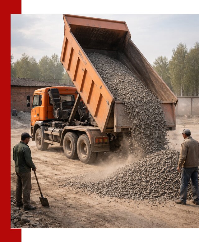 Доставка самосвалом 20 м3 в Вятских Поляне быстро и надежно