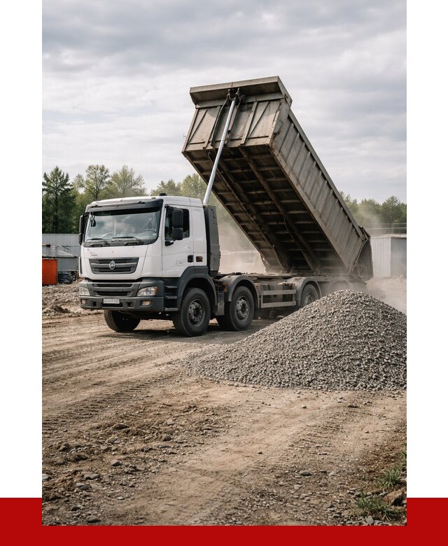 Доставка самосвалом 40 кубов в Вятских Поляне от 9135 р. | ПРОНЕРУДВтс