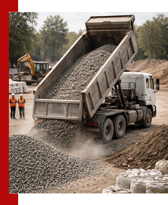 Аренда самосвала в Вятских Поляне для доставки сыпучих и нерудных материалов