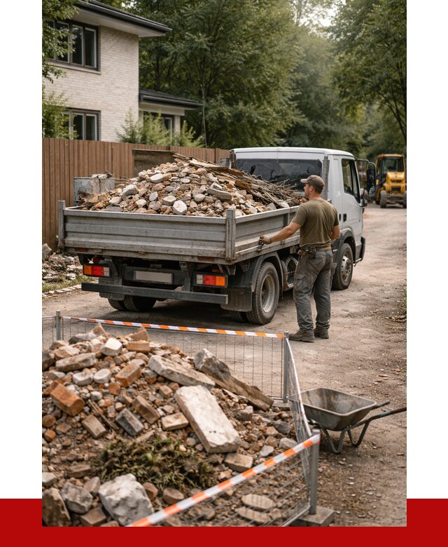 Вывоз строительного мусора с погрузкой в Вятских Поляне от 7613 р | ПРОНЕРУДВтс